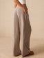 Drawstring Wide Leg Pants