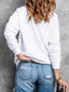 Pumpkin Graphic Round Neck Sweatshirt