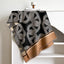 Geometric Pattern Raw Hem Scarf