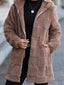 Fleece Zip Up Hooded Outerwear
