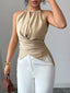 Halter Neck Crisscross Cami
