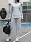Round Neck Sweatshirt and Pants Set