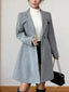Double-Breasted Wool Blend Coat