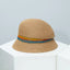 Straw Cloche Hat with Colorful Band