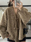 Textured Knit Tie-Front Outerwear