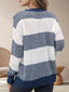 Striped Round Neck Long Sleeve Sweater