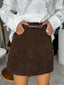 Vintage Corduroy A-Line Mini Skirt
