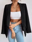 Lapel Collar Long Sleeve Blazer