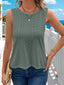 Hollow-Out Knit Tank Top
