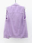 Full Size Button Down Raw Hem Sleeveless Denim Jacket Plus Size