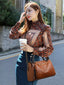 Vintage Style Leather Crossbody Bag