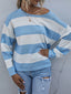 Striped Casual Long Sleeve Knit Top