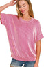 Zenana Corded Rib Short Sleeve T-Shirt
