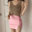 High Waist Slit Skirt