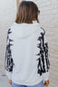 Contrast Dropped Shoulder Hoodie with Pocket