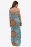 Slit Scoop Neck Cold-Shoulder Maxi Dress
