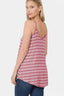 Zenana Striped Curved Hem Cami