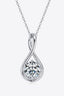 2 Carat Moissanite 925 Sterling Silver Necklace