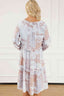 Frill Trim Tie Neck Mini Dress