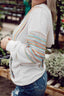 Striped Dropped Shoulder Hoodie