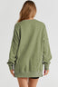 MERRY CHRISTMAS Round Neck Long Sleeve Slit Sweatshirt