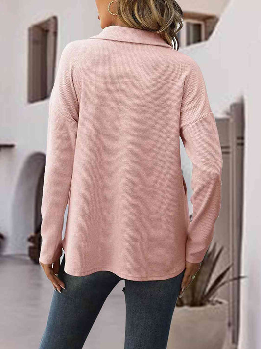 10.3  Half-Zip Drop Shoulder Sweatshirt