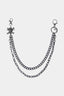 Treasure Point Shape Double Layer Alloy Belt