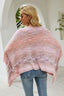 Round Neck Fringe Detail Poncho