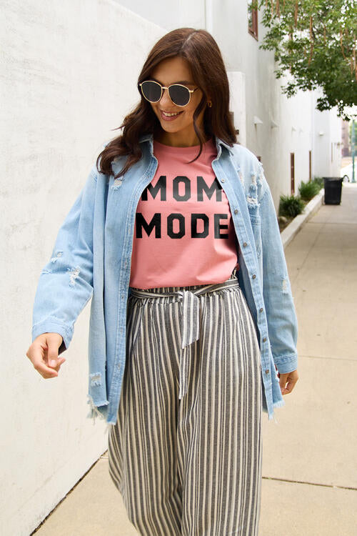 Simply Love Full Size MOM MODE Short Sleeve T-Shirt