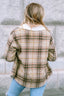 Plaid Collared Neck Button Down Jacket