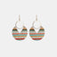Ms.Pac-Man Shape Wooden Dangle Earrings