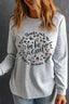 Graphic Round Neck Long Sleeve T-Shirt