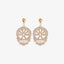 Skull Rhinestone Alloy Earrings
