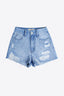 Full Size Distressed Bead Denim Shorts