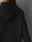 Full Size WHAT Graphic Waffle-Knit Long Sleeve Drawstring Hoodie