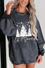 Christmas Tree Graphic Dropped Shoulder Sweatshirt