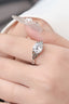 2 Carat Moissanite 925 Sterling Silver Ring