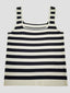 Striped Square Neck Wide Strap Tank