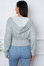 Ruched Half Zip Hooded Jacket