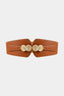 Alloy Buckle Elastic Belt