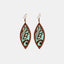 Geometrical Shape Wooden Dangle Earrings
