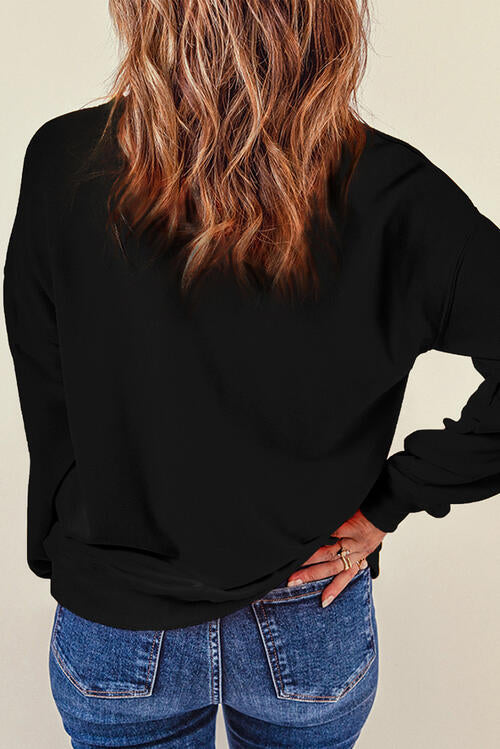 Nutcracker Sequin Long Sleeve Sweatshirt