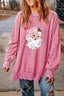 Santa Round Neck Dropped Shoulder Sweatshirt