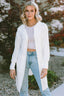 Open Front Dropped Shoulder Hooded Cardigan