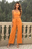 Cami and Tied Straight Leg Pants Set