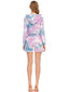 Tie-Dye Drawstring Hooded Top and Shorts Set