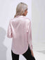Collared Neck Buttoned Long Sleeve Shirt