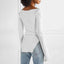 Sweetheart Neck Long Sleeve Knit Top