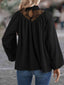 Lace Detail Mock Neck Top