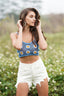 Floral Crochet Cropped Cami